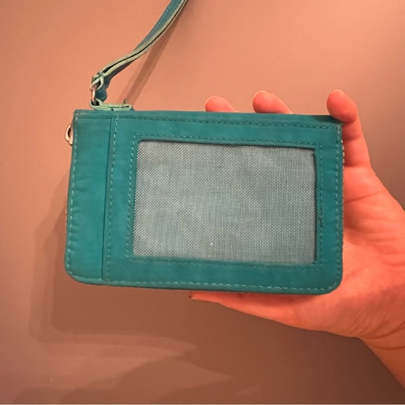 Kipling Turquoise Blue Multi-pocket Folded Zipped Wallet - Picture 7 of 11